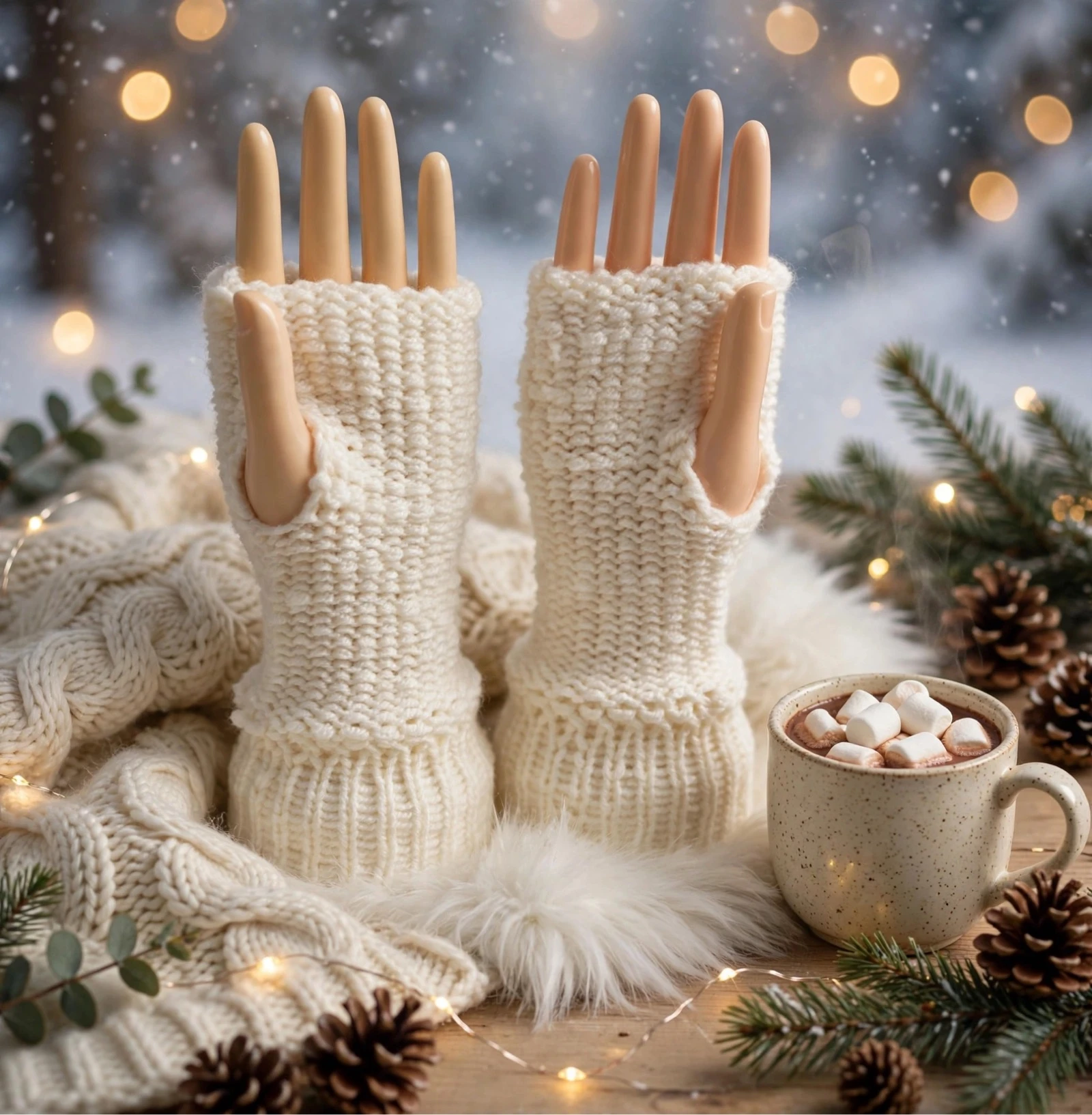 Mitaines blanches 
